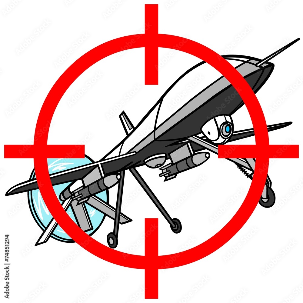 Drone Hunting vector de Stock | Adobe Stock