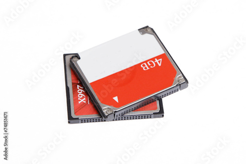 Fotografie cf memory for camera computer compact flash isolated