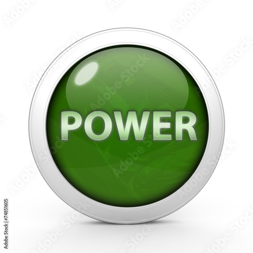 power circular icon on white background