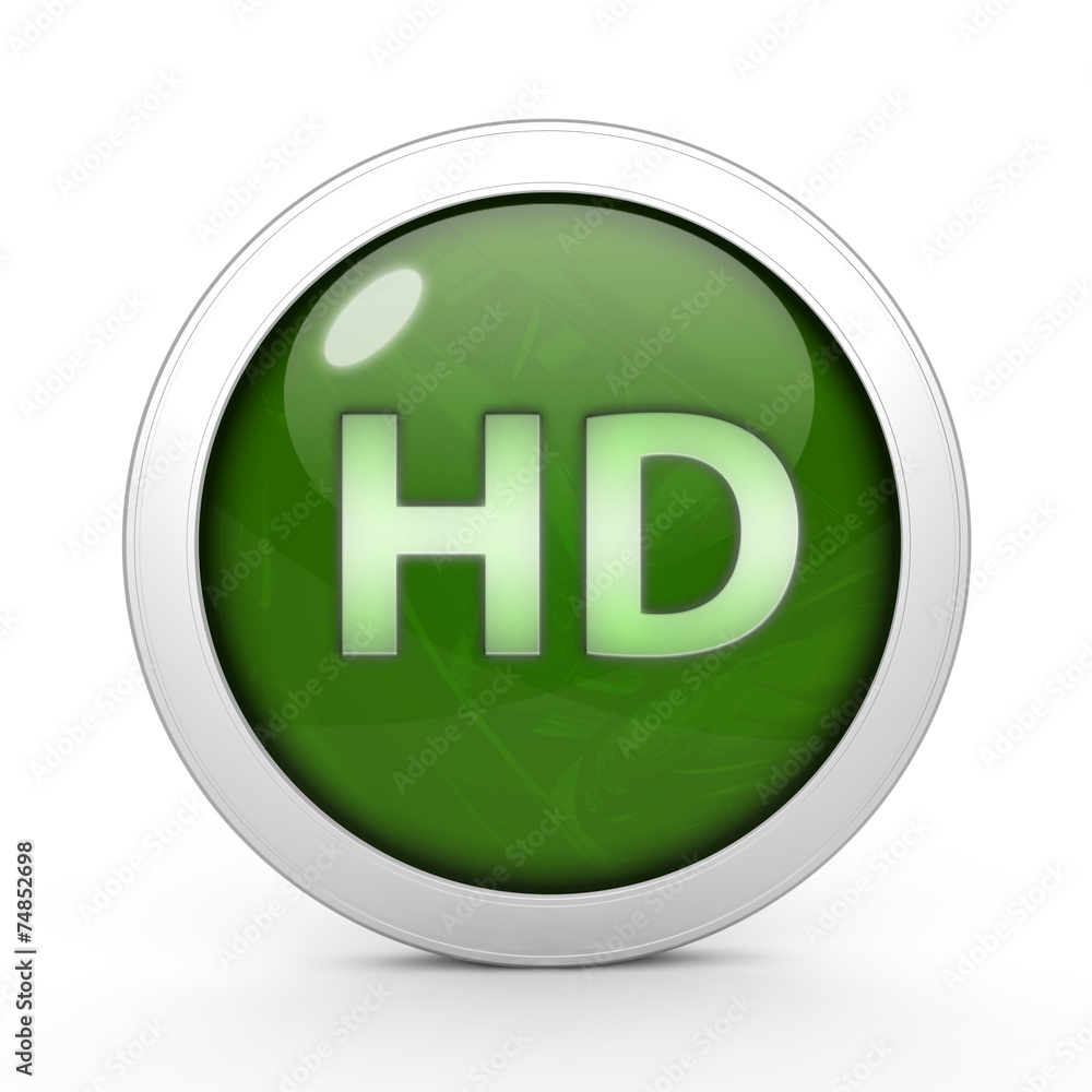 HD circular icon on white background HD circular icon on white background