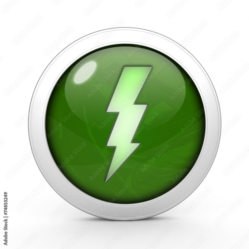 Bolt circular icon on white background Bolt circular icon on white background