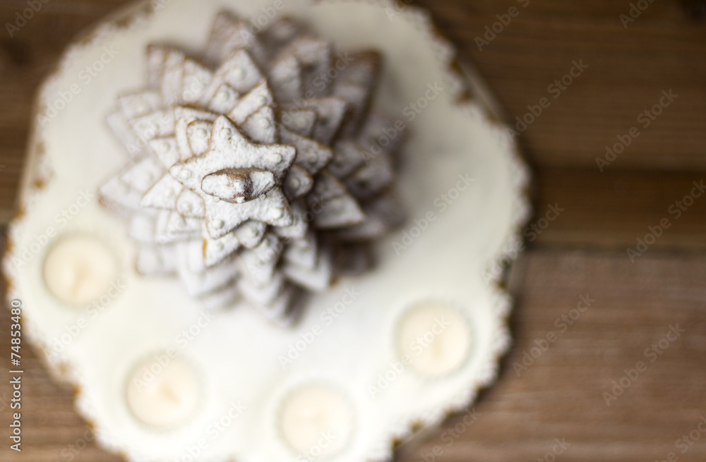 Gingerbread Christmas tree. Shallow dept of field Gingerbread Christmas tree. Shallow dept of field
