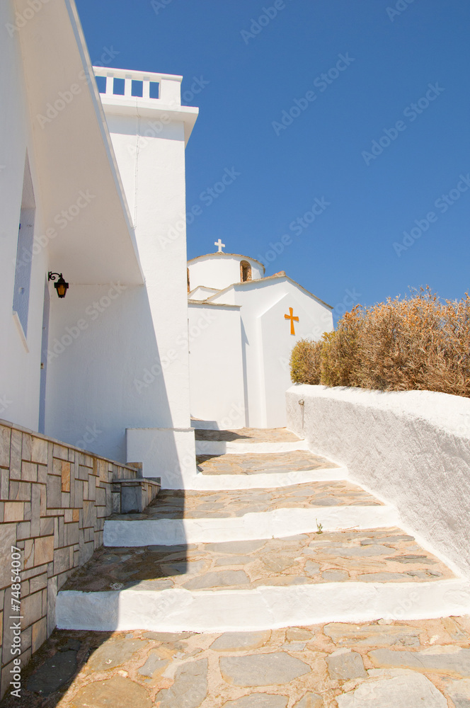 Path to church at Skopelos