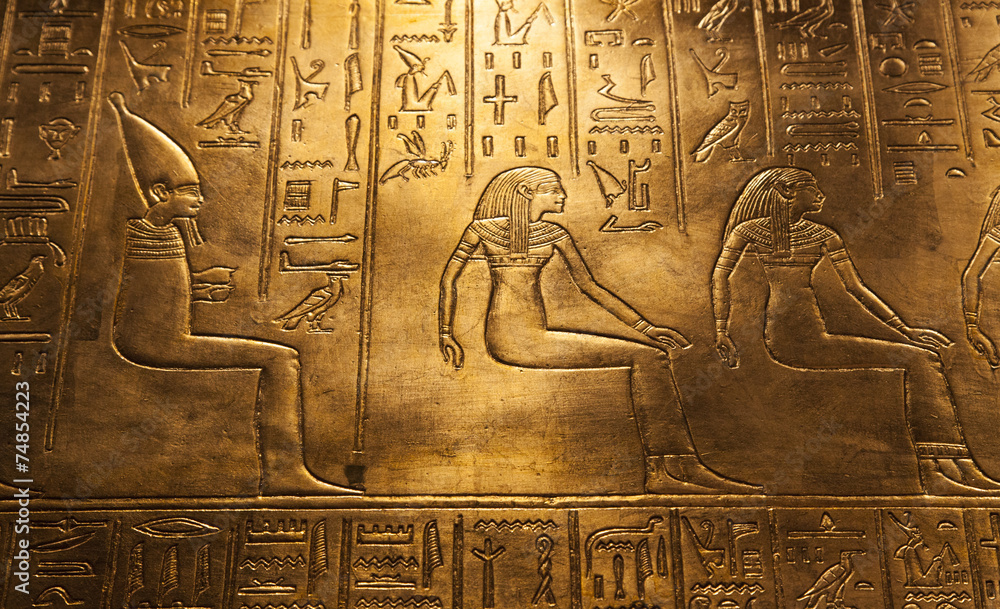 Egyptian hieroglyphics - obrazy, fototapety, plakaty 