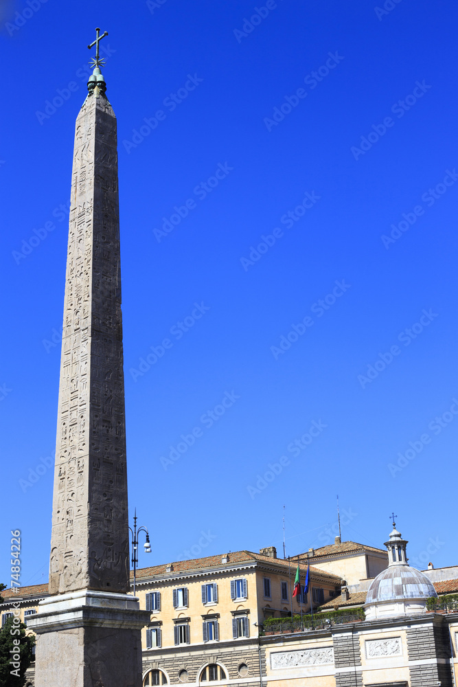 Fototapeta premium The egyptian obelisk in Piazza San Giovanni
