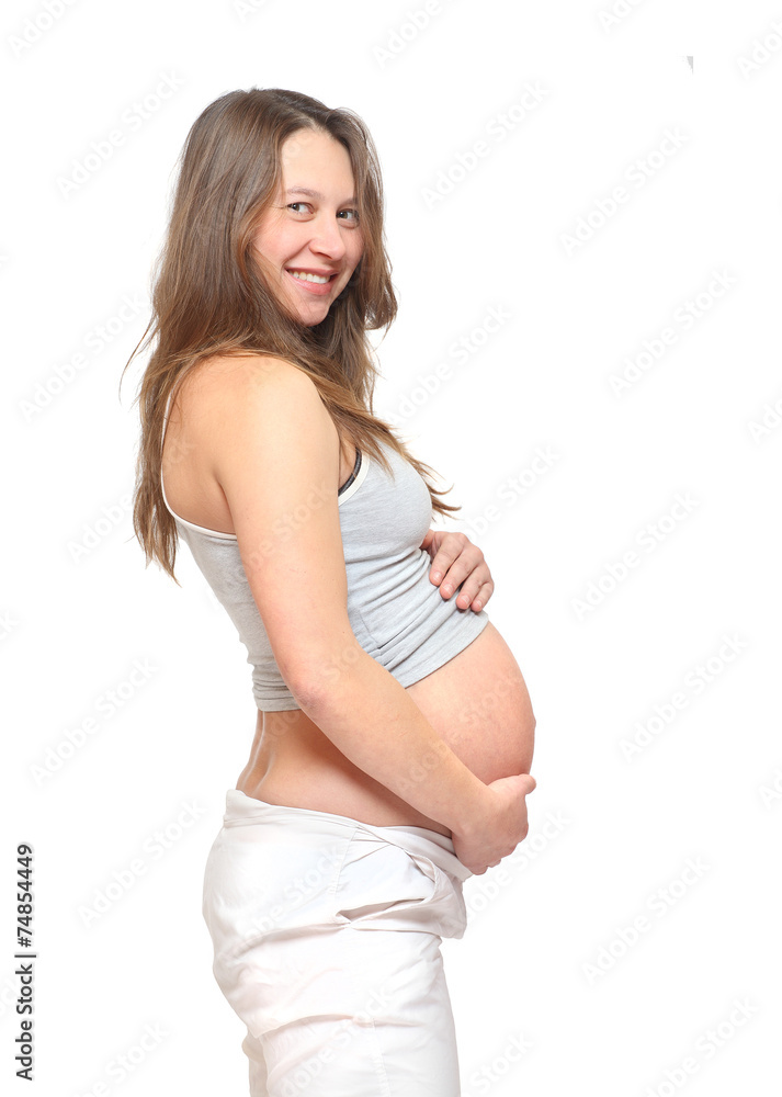 Pregnant woman.