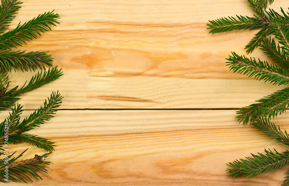 Christmas frame with fir branches Christmas frame with fir branches