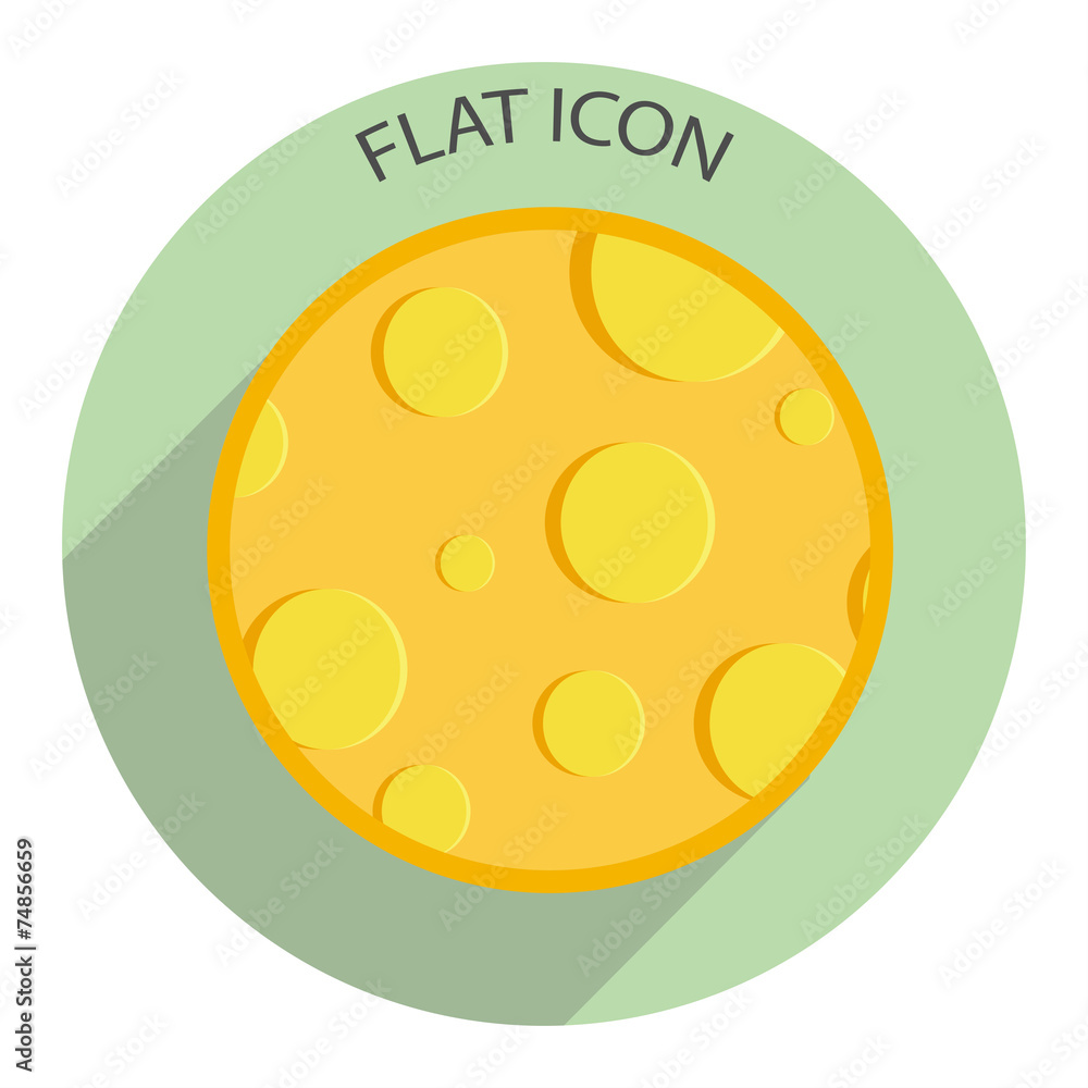 Icon of cheese. Vector illustration Icon of cheese. Vector illustration