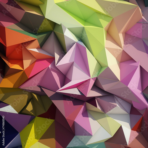 Abstract geometric low poly background. © Musicman80