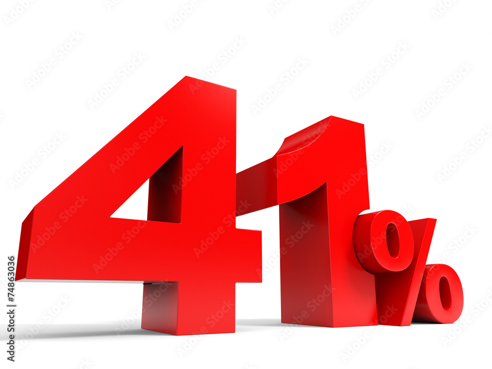 Red forty one percent off. Discount 41%. Red forty one percent off. Discount 41%.