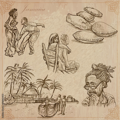 Jamaica Travel - An hand drawn vector pack