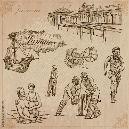 Jamaica Travel - An hand drawn vector pack