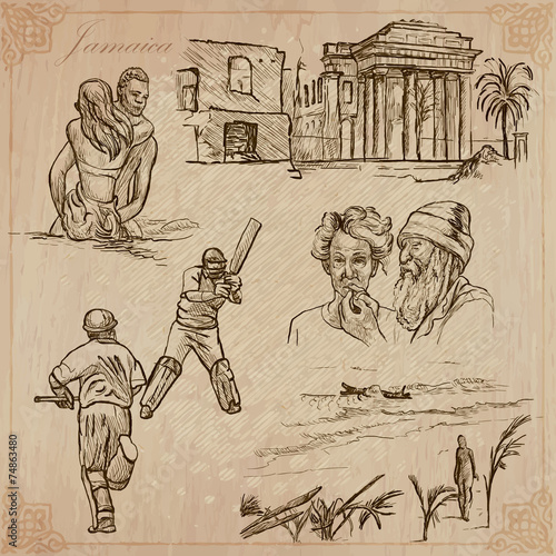 Jamaica Travel - An hand drawn vector pack
