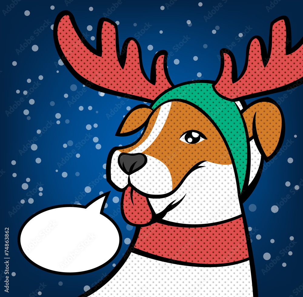 Christmas reindeer. Vector illustration Christmas reindeer. Vector illustration