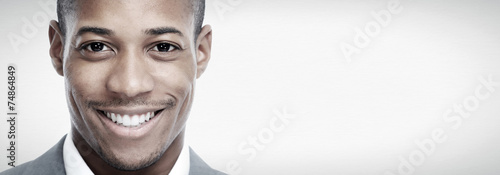 African-American black man face.