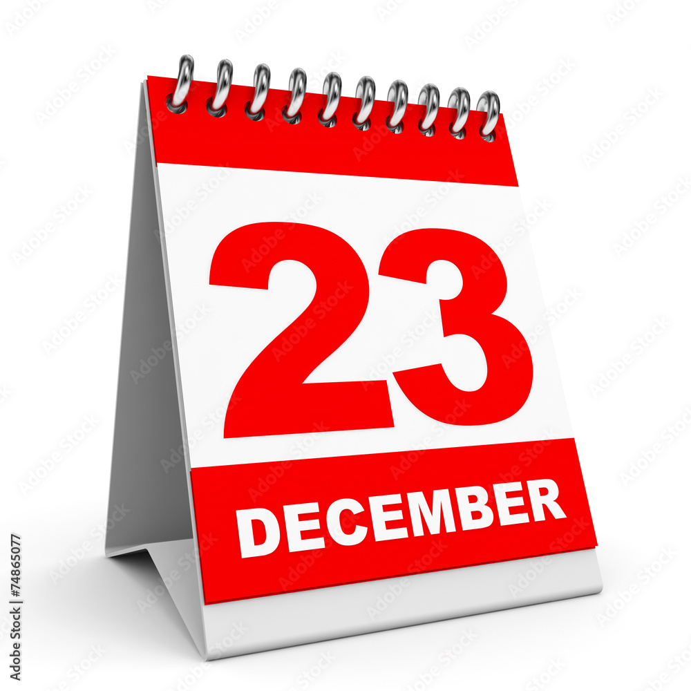 Calendar. 23 December. Calendar. 23 December.