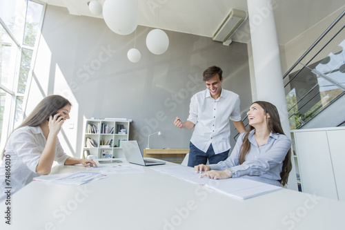 Young people in the office
