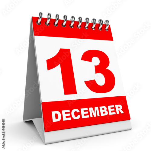 Calendar. 13 December.