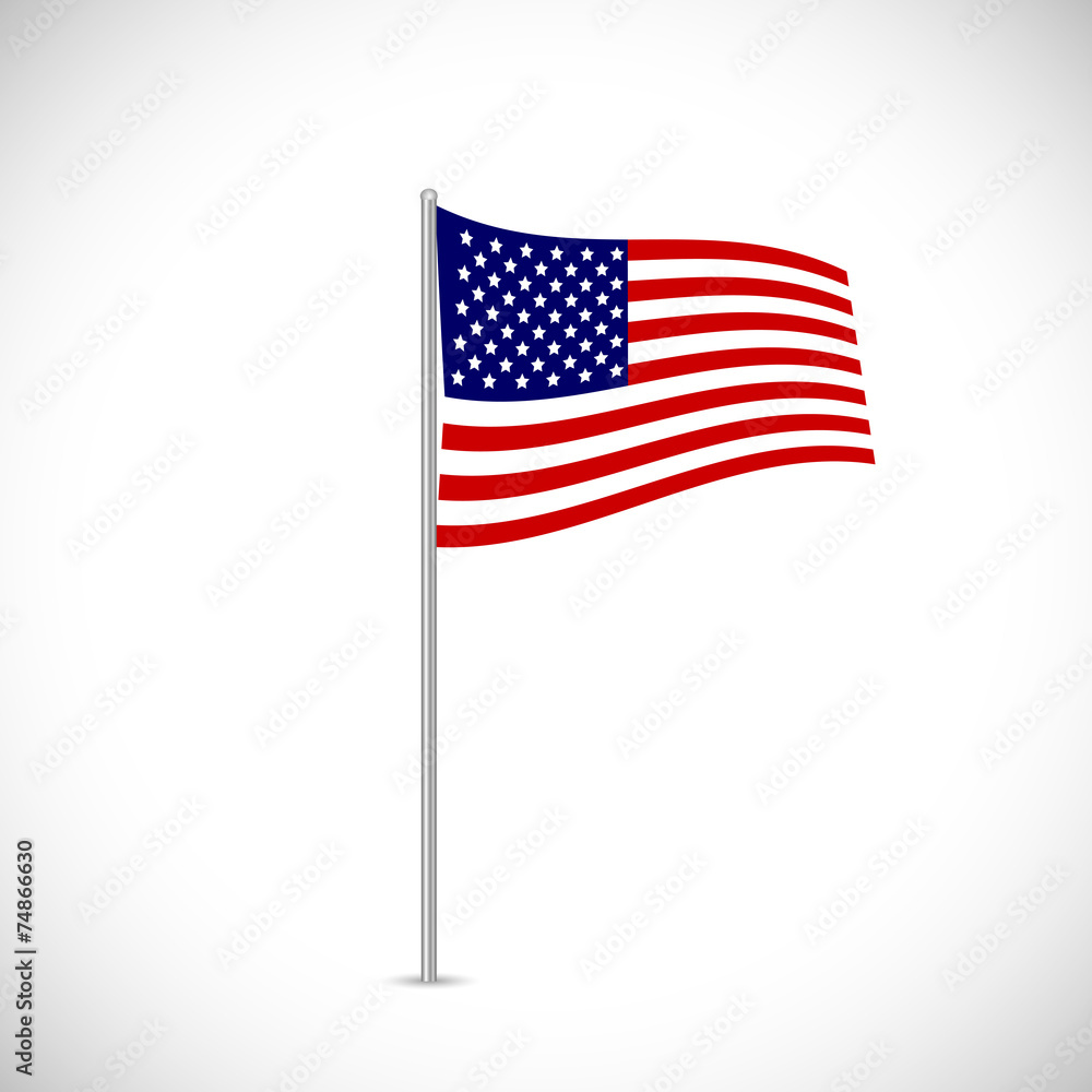 Obraz premium USA Flag Illustration