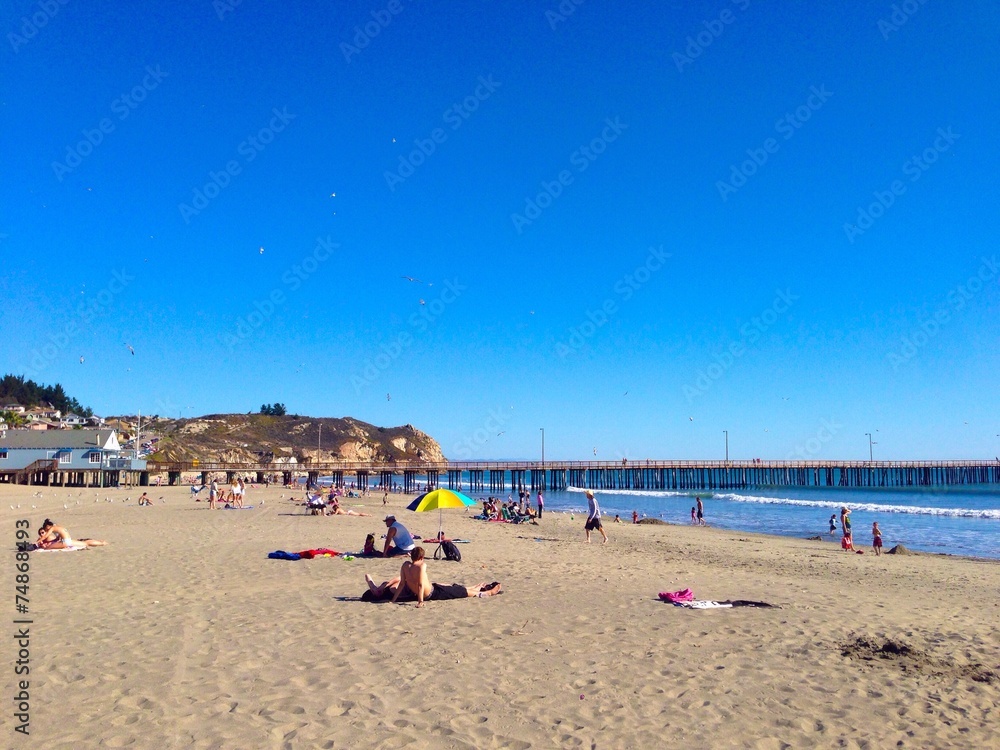 Fototapeta premium Nice sunny day in Avila Beach California