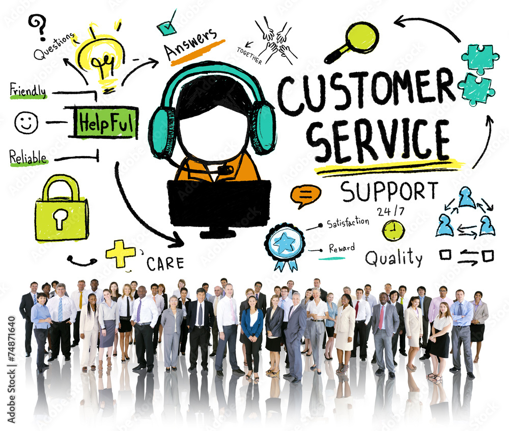 Customer Service Support Assistance Service Help Guide Concept Customer Service Support Assistance Service Help Guide Concept