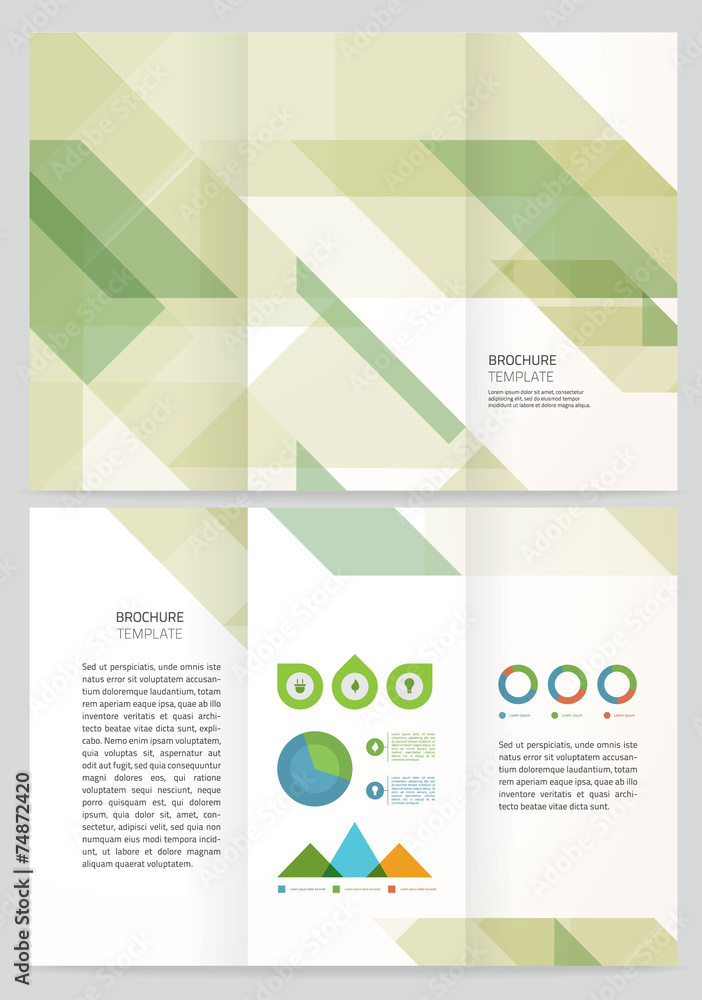 Fototapeta premium Vector brochure template design