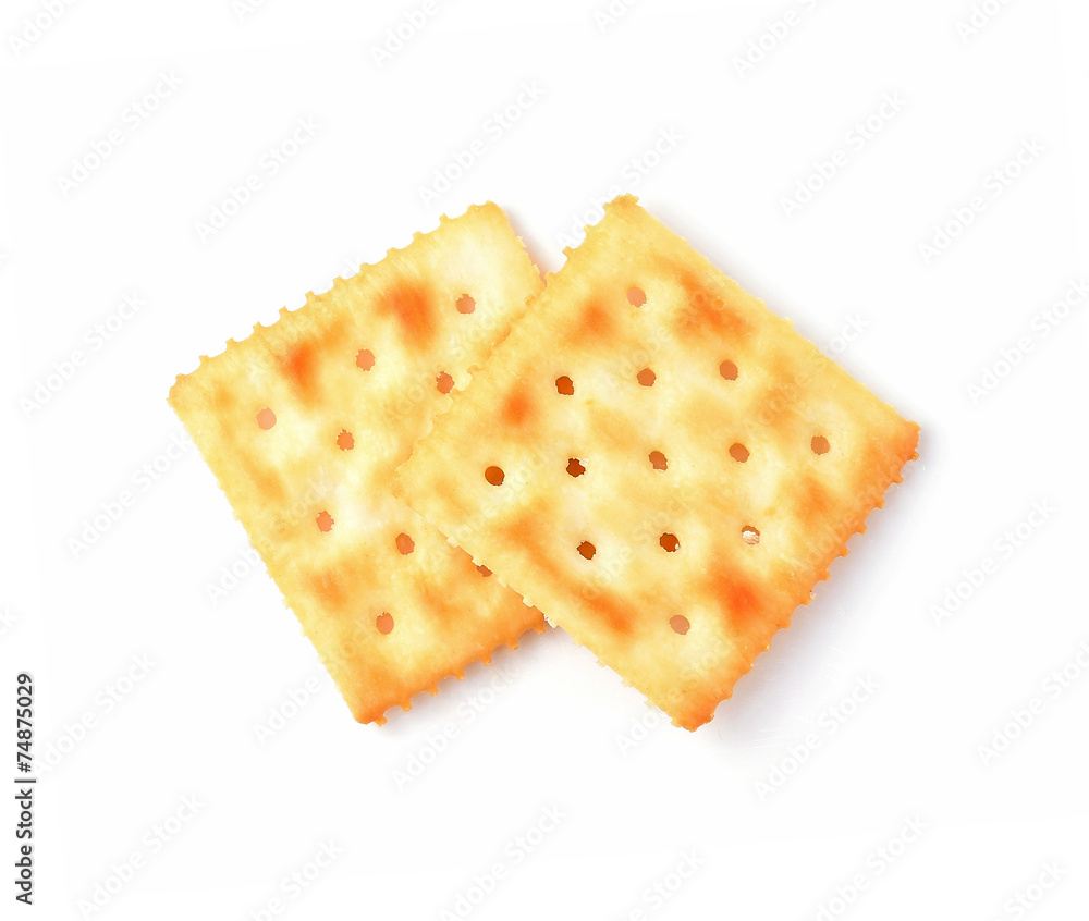 cracker isolated on white background cracker isolated on white background