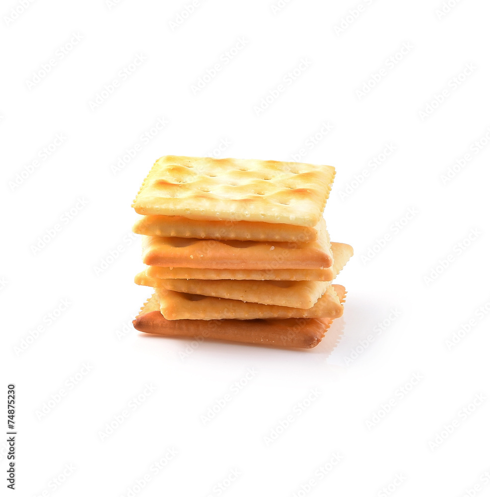 cracker isolated on white background cracker isolated on white background