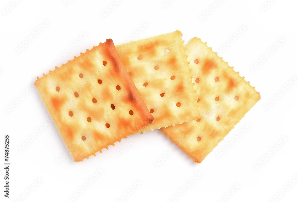 cracker isolated on white background cracker isolated on white background