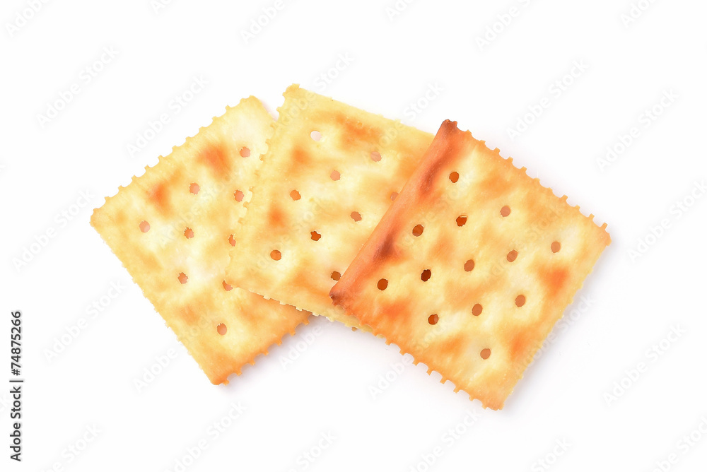 cracker isolated on white background cracker isolated on white background