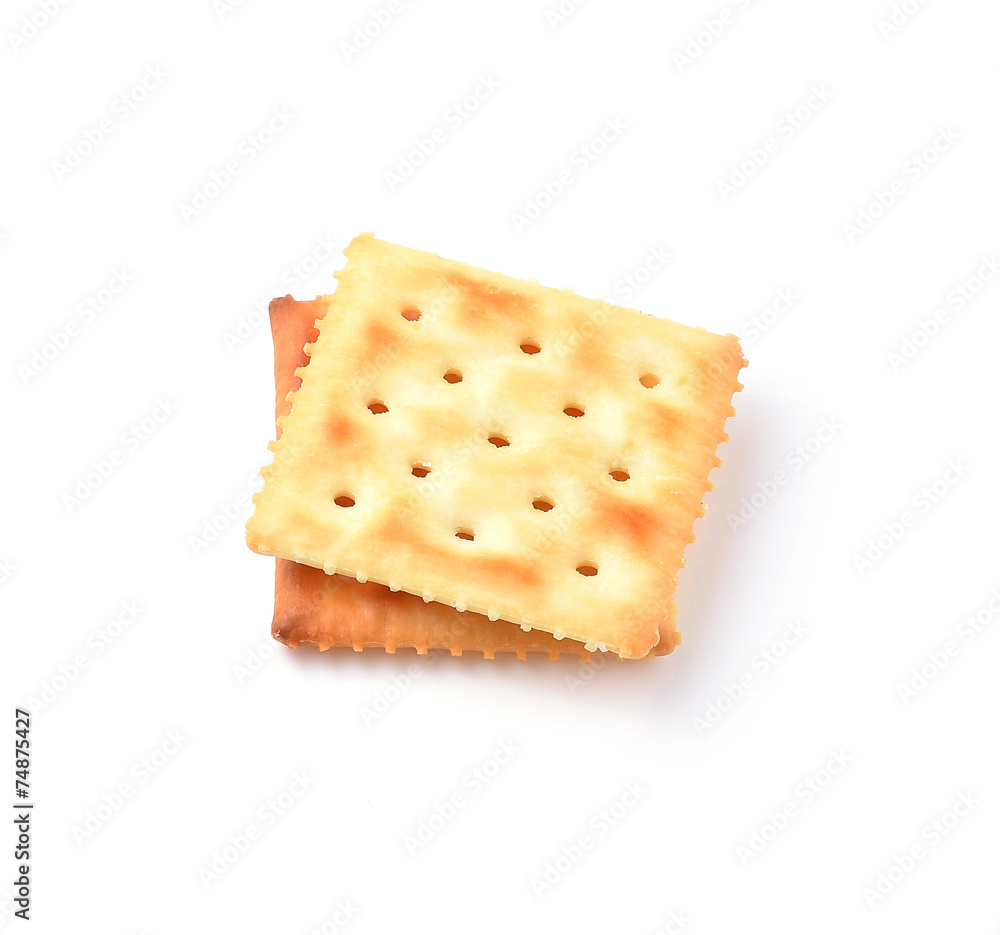 cracker isolated on white background cracker isolated on white background