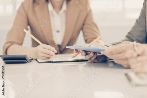 Business people discussing during a meeting