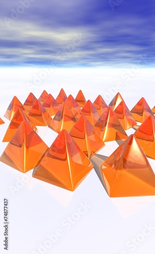 pyramides oranges