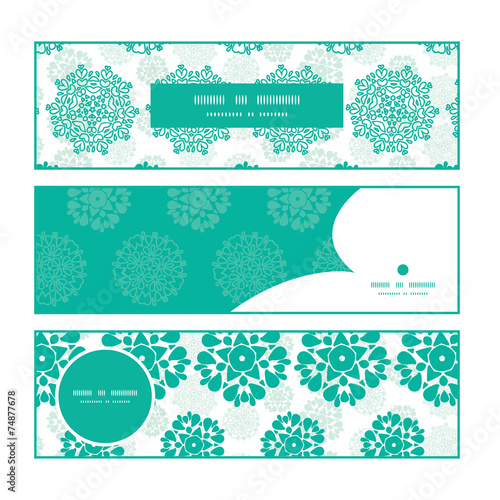 Vector abstract green decorative circles stars striped