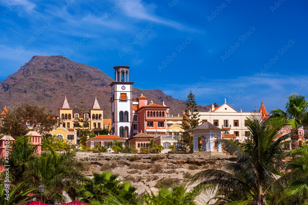 Obraz premium Beach Las Americas in Tenerife island - Canary