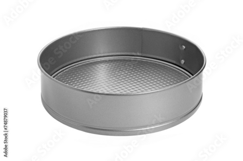 Teflon baking dish isolated on white background