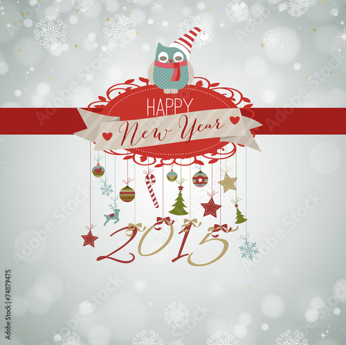 2015, happy New Year vintage