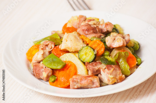 Mixed vegetables with meat
