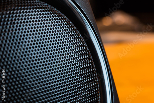 Macro of a quality speker hi-fi