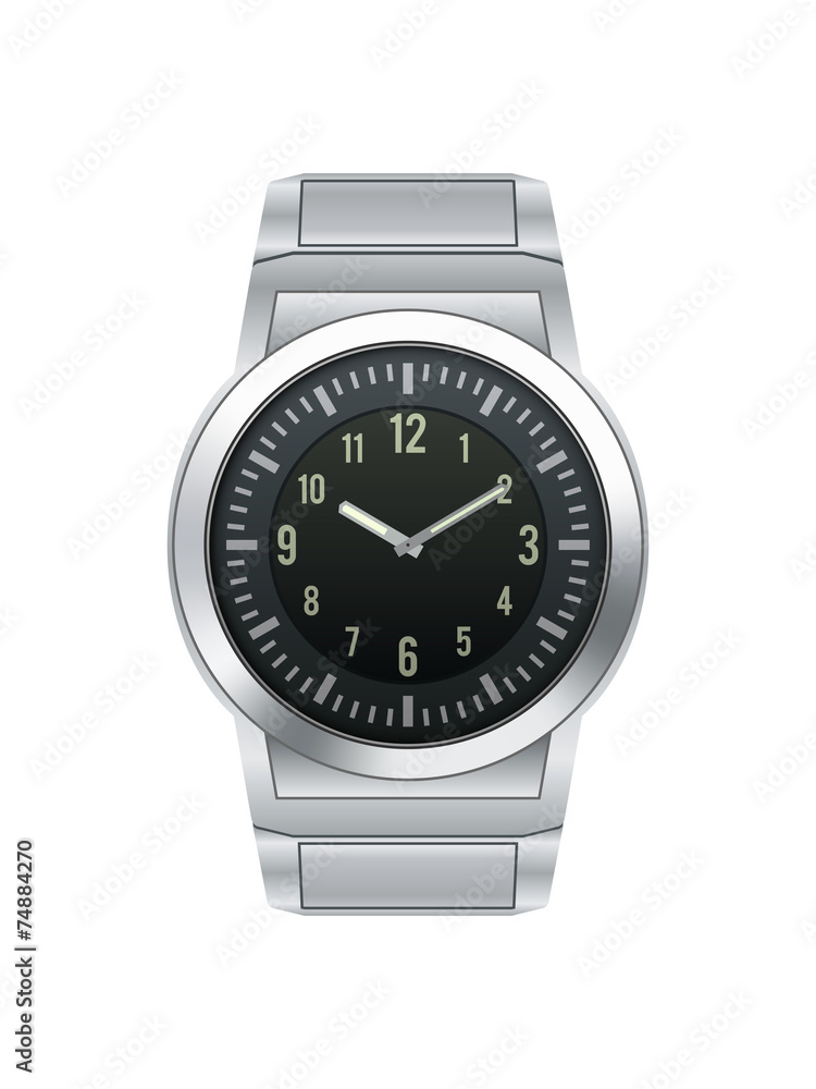 Silver wrist watch Silver wrist watch