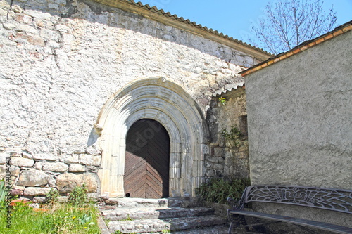 San Gines romanesque church, Sesue village Huesca Pyrenees Spain © ANADEL