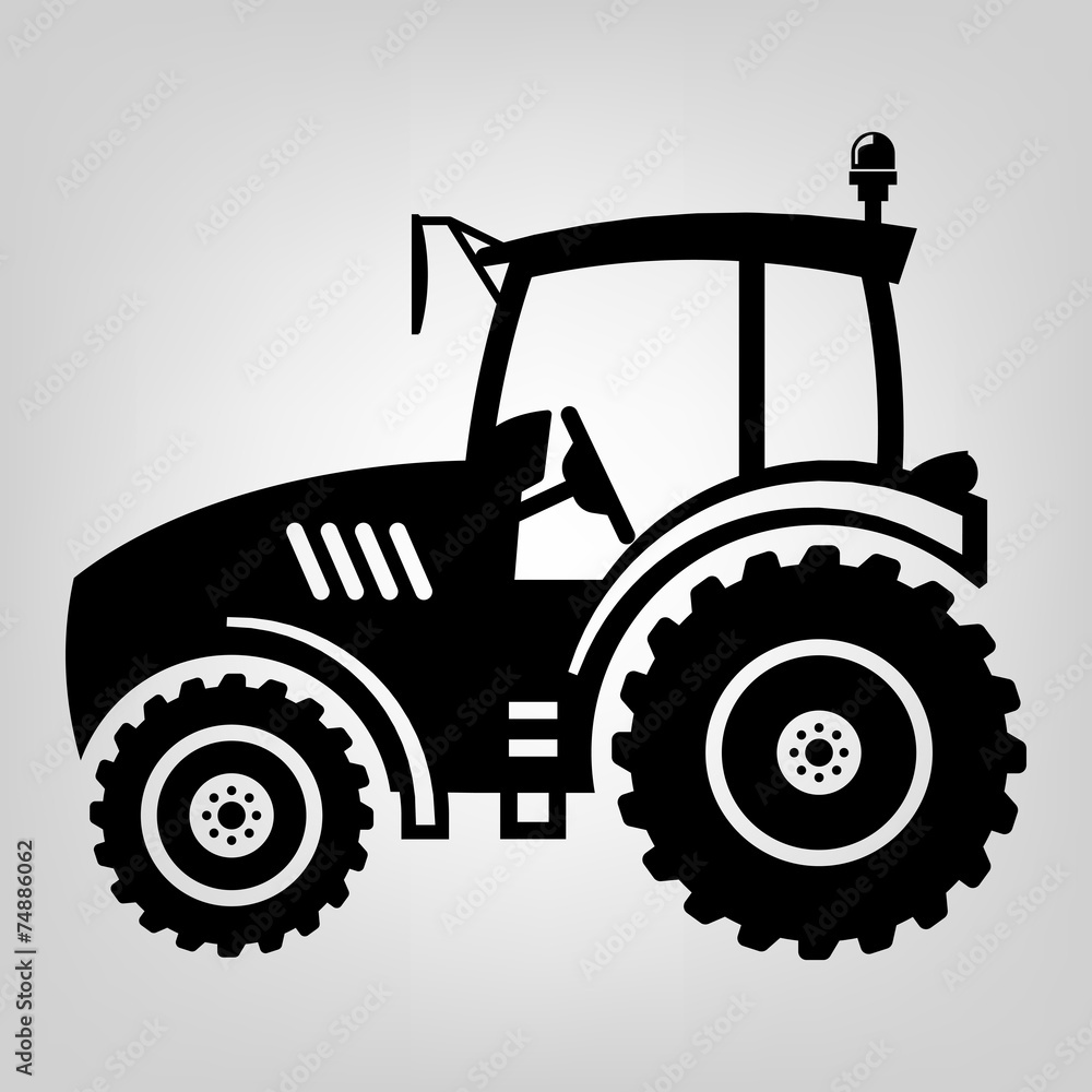 Tractor icon Stock-Vektorgrafik | Adobe Stock