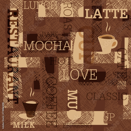 Coffee Seamless Background
