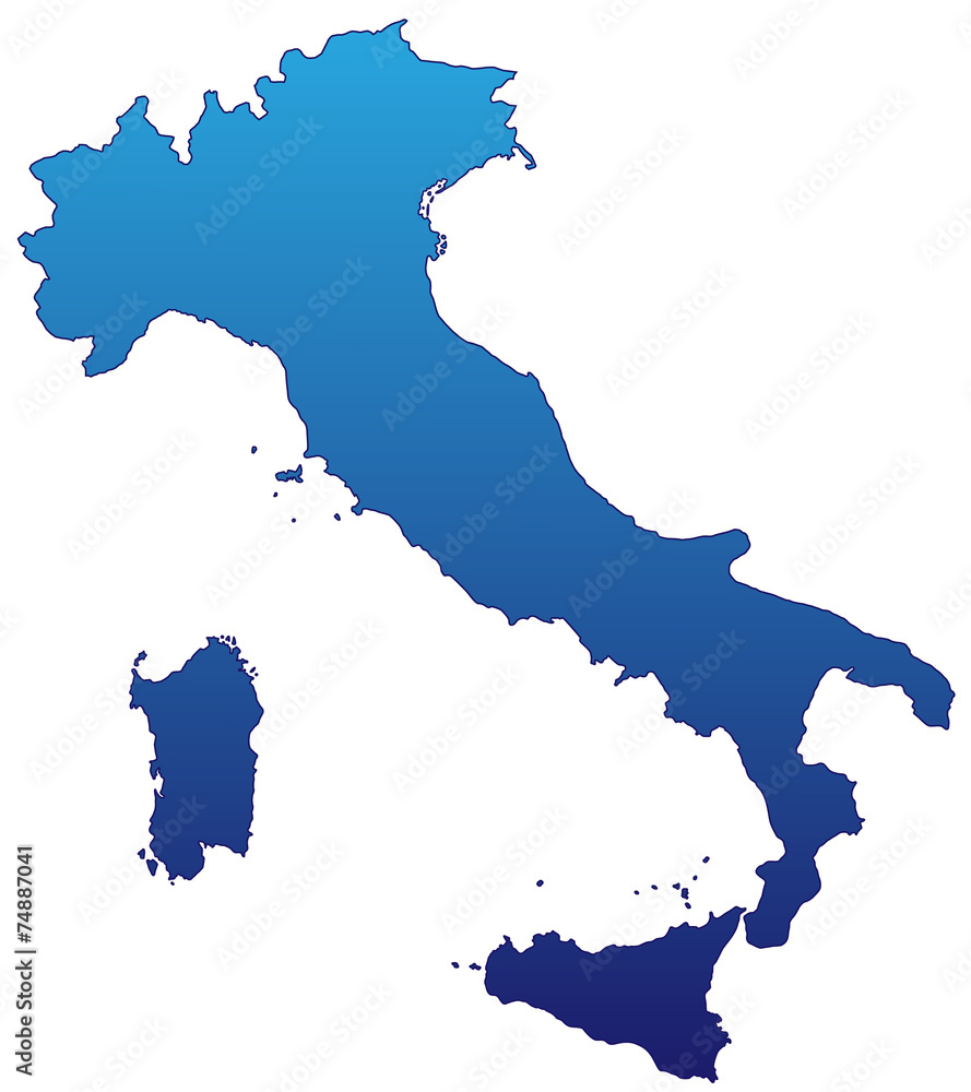 Fototapeta premium Italien in Blau