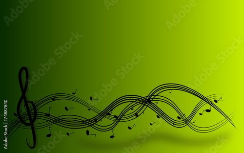 Treble clef background