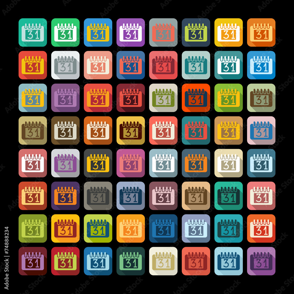 Flat design: calendar Flat design: calendar