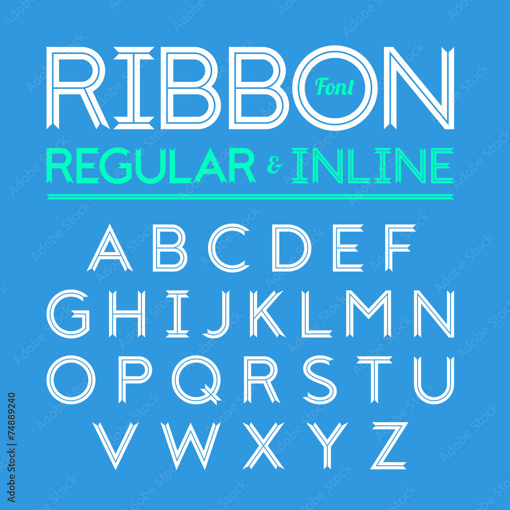 Ribbon font