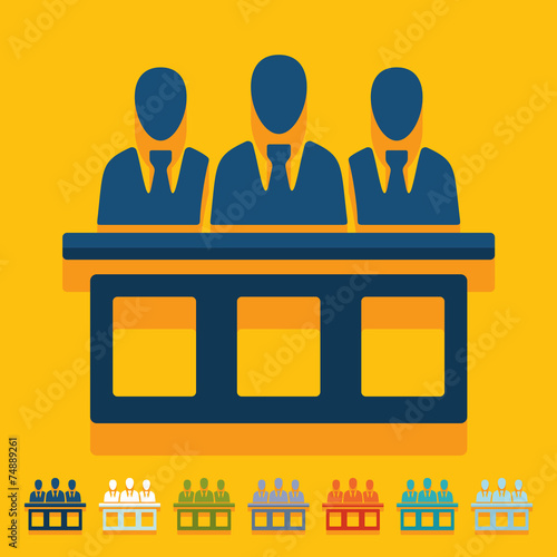 Flat design: jurors