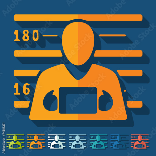 Flat design: suspect