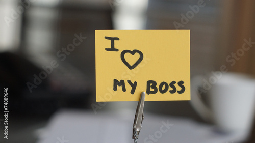 Slika na platnu I love my boss
